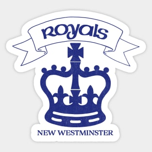 Defunct New Westminster Royals Hockey 1945 Sticker